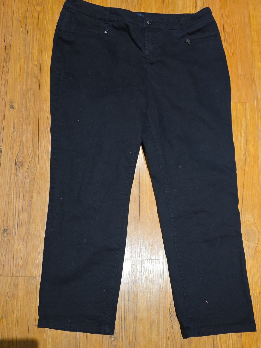 Talbots Black Straight-Leg Pants